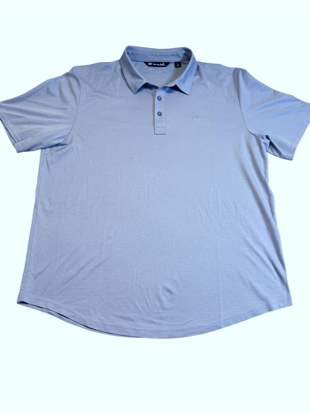 Travis Mathew The Heater Polo Shirt Blue Mens XL Performance Golf 1MW396